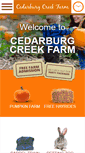 Mobile Screenshot of cedarburgcreekfarm.com